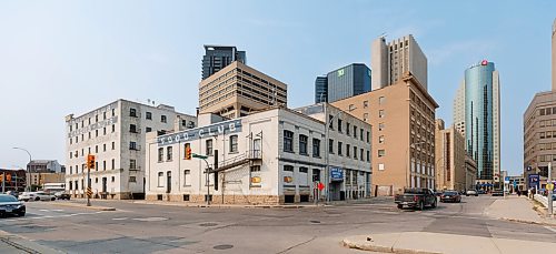 MIKE DEAL / FREE PRESS
Nutty Club office building at 149 Pioneer Avenue and 132 Portage Avenue East, where everything is getting ready to be put up for auction.
240910 - Tuesday, September 10, 2024.