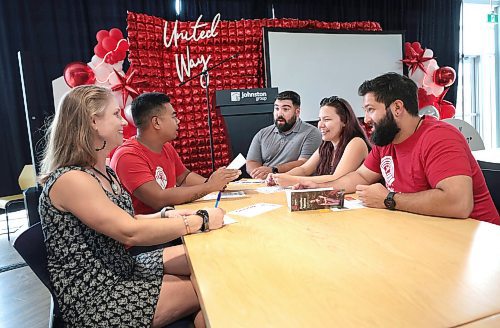 Ruth Bonneville / Free Press

Biz Made in Manitoba - Johnston Group

Photo of Johnston Group staff discussing the details of their upcoming kick-off to their United Way campaign next week.  

Names of staff from left - right
Stacey Klassen 
Jeff Reyes
Nick Roy
Destiny Rindall
Adam Scarpino (United Way Campaign Co-Chair).

Story: Johnston Group, a family-owned business established in 1983 that is super successful in providing group benefits to companies across Canada. YAdditionally...


Sept 12th,  2024