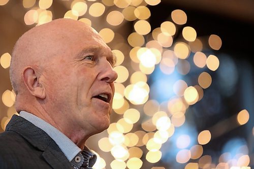 Barry Cooper, this year's chair of the 2024 United Way of Brandon &amp; District Campaign, announces this year's goal of $700,000 during a kick-off event at The Firehouse Event Venue on Friday morning. (Matt Goerzen/The Brandon Sun)