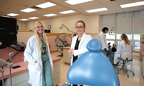 Ruth Bonneville / Free Press

LOCAL - dentistry

Photo of Trenna Reeve - assistant professor and associate Dean (clinics) and 
Allissa Morrice - 4th year dental student at the School of Dentistry, U of M Friday 

DENTAL PAINS: Widely heralded by the federal Liberals and NDP, new federal dental benefits are having a negative impact on dentistry programs across the country, including at the U of M. The new benefits have reduced the number of patients seeking treatment in the teaching clinic, which is posing a problem for students and profs. We spoke to a dental student and prof, and the Canadian Dental Association. 

KEVIN story


Sept 13th,  2024