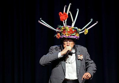 JOHN WOODS / FREE PRESS
Al Simmons performs his show Hatstravaganza at the West End Cultural Centre Sunday, September 15, 2024. 

Reporter: s/u