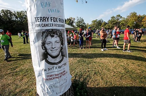 JOHN WOODS / FREE PRESS
Participants get ready for the start of the Terry Fox Run in Assiniboine Park Sunday, September 15, 2024. 

Reporter: tyler