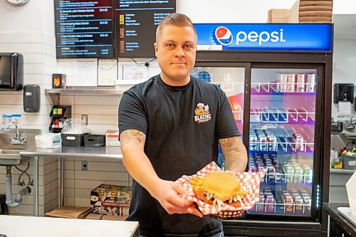 BROOK JONES / FREE PRESS
Thirty-year-old Eric Saniuk who is the owner of Blazing Chicken Shack is pictured at his restaurant at 392 Graham Ave., in Winnipeg, Man., Monday, Sept. 16, 2024. Saniuk hosted a grand opening Friday, Sept. 13, 2024.