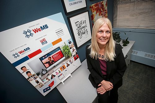 JOHN WOODS / FREE PRESS
Max Kashton, CEO of the Manitoba Women&#x573; Enterprise Centre (MWEC), is photographed with a branding idea board in her office Monday, September 16, 2024. MWEC is being rebranded today as WeMB.

Reporter: aaron