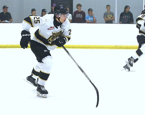 Brandon Wheat Kings defenceman Giorgos Pantelas will potentially help the club answer three questions. How good will the rookie class be, will the blue-line step up and where will the team physicality come from in the wake of Matt Henry's departure? (Perry Bergson/The Brandon Sun)
