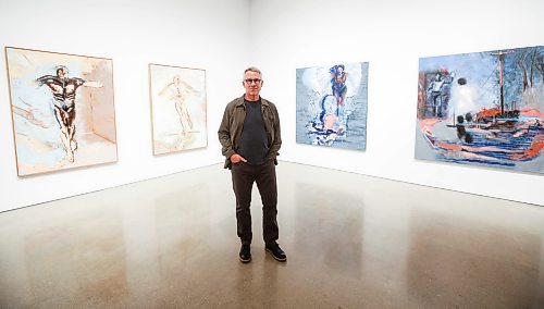 JOHN WOODS / FREE PRESS
Patrick Mahon, who is curating the art exhibit Sheila Butler: Other Circumstances - a retrospective on the Winnipeg based artist, is photographed in the University of Manitoba gallery Tuesday, September 17, 2024. 

Reporter: ?