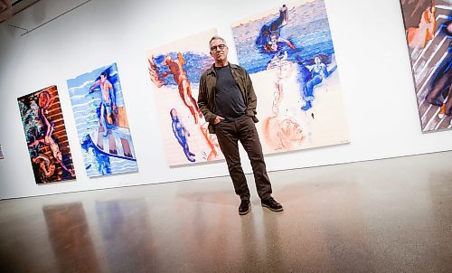 JOHN WOODS / FREE PRESS
Patrick Mahon, who is curating the art exhibit Sheila Butler: Other Circumstances - a retrospective on the Winnipeg based artist, is photographed in the University of Manitoba gallery Tuesday, September 17, 2024. 

Reporter: ?