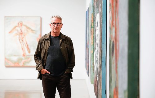 JOHN WOODS / FREE PRESS
Patrick Mahon, who is curating the art exhibit Sheila Butler: Other Circumstances - a retrospective on the Winnipeg based artist, is photographed in the University of Manitoba gallery Tuesday, September 17, 2024. 

Reporter: ?