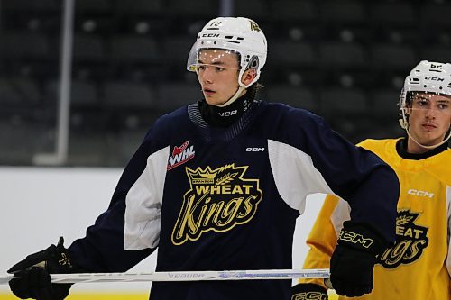 After a breakout season in his 17-year-old campaign, much, much more will be expected of Brandon Wheat Kings forward Roger McQueen as he showcases his skills for the 2025 National Hockey League draft. (Perry Bergson/The Brandon Sun)