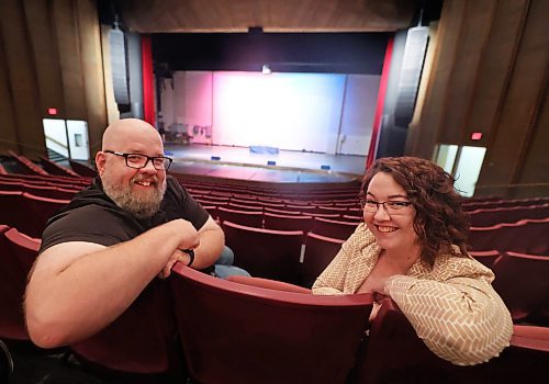 Western Manitoba Centennial Auditorium board chair Shaun Cameron and facility general manager Kaitlyn Mitchell are planning a gala event for Oct. 1 to commemorate the WMCA’s grand opening in 1969, followed by a party on Oct. 4. (Matt Goerzen/The Brandon Sun)