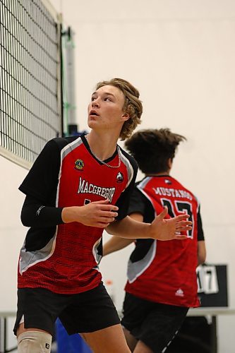 MacGregor Mustangs setter Kai Gaudet was named MHSAA athlete of the week last week, after scoring a hat trick on the soccer pitch and leading his volleyball team to a tournament win. (Thomas Friesen/The Brandon Sun)