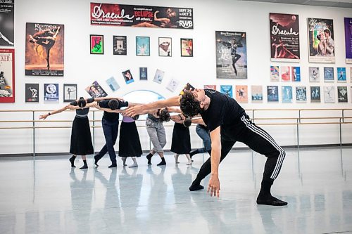 MIKAELA MACKENZIE / WINNIPEG FREE PRESS

Royal Winnipeg Ballet dancer Logan Savard rehearses &#x161;&#x25b;gat&#x259;m on Friday, Sept. 20, 2024. Choreographed by Cameron sink&#x2b7;&#x259; Fraser-Monroe, the piece will premiere at New York&#x2019;s Fall for Dance Festival next week.

For &#x2014; story.
Winnipeg Free Press 2024