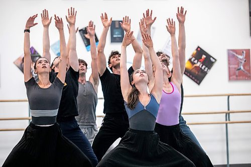 MIKAELA MACKENZIE / WINNIPEG FREE PRESS

Royal Winnipeg Ballet dancers rehearse &#x161;&#x25b;gat&#x259;m on Friday, Sept. 20, 2024. Choreographed by Cameron sink&#x2b7;&#x259; Fraser-Monroe, the piece will premiere at New York&#x2019;s Fall for Dance Festival next week.

For &#x2014; story.
Winnipeg Free Press 2024