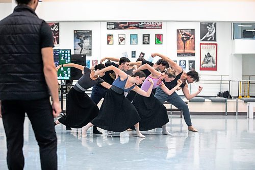 MIKAELA MACKENZIE / WINNIPEG FREE PRESS

Royal Winnipeg Ballet dancers rehearse &#x161;&#x25b;gat&#x259;m on Friday, Sept. 20, 2024. Choreographed by Cameron sink&#x2b7;&#x259; Fraser-Monroe, the piece will premiere at New York&#x2019;s Fall for Dance Festival next week.

For &#x2014; story.
Winnipeg Free Press 2024