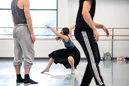 MIKAELA MACKENZIE / WINNIPEG FREE PRESS

Royal Winnipeg Ballet dancer Emilie Lewis rehearses &#x161;&#x25b;gat&#x259;m on Friday, Sept. 20, 2024. Choreographed by Cameron sink&#x2b7;&#x259; Fraser-Monroe, the piece will premiere at New York&#x2019;s Fall for Dance Festival next week.

For &#x2014; story.
Winnipeg Free Press 2024