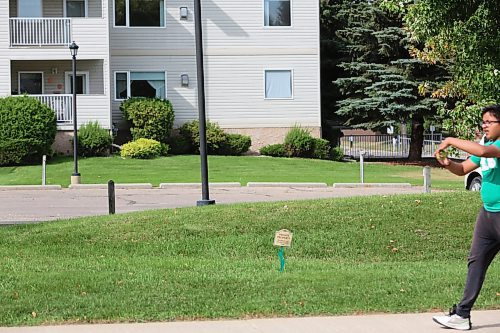 The signage place on the lawn by the management of Village Green Apartment (Abiola Odutola/The Brandon Sun)