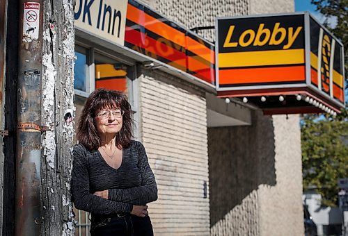 JOHN WOODS / FREE PRESS
Michelle Dore, a resident of the Sherbrook Inn, is photographed outside the hotel Sunday, September 22, 2024. Dore and other residents are being evicted from the hotel by the new owner.

Reporter: malak