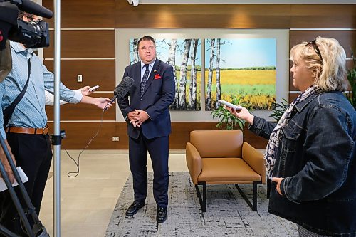 MIKE DEAL / FREE PRESS
Mark Wasyliw holds a press conference to talk about the incident between Wab Kinew and Obby Khan on April 13, 2023.
240923 - Monday, September 23, 2024. 