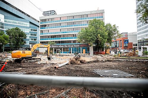 MIKAELA MACKENZIE / WINNIPEG FREE PRESS
	
Rubble at Air Canada Park, where some historical items were destroyed in the redevelopment, on Monday, Sept. 23, 2024. 

For Joyanne story.
Winnipeg Free Press 2024