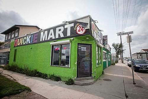 JOHN WOODS / FREE PRESS
The Quickie Mart at the corner of Tecumseh and Logan (840 Logan Ave.) in Winnipeg is photographed Tuesday, July 23, 2024. There is a hearing for Dakota Raven Lee Bruyere, a person accused in the 2023 shooting of a store employee.

Reporter: dean