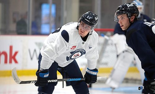 Ruth Bonneville / Free Press

Sports - Jest practice 

Photo of #55 Mark Scheifele on ice with teammates during practice  at Hockey For All Centre Tuesday.


Sept 24th,  2024