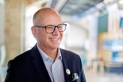 MIKE DEAL / FREE PRESS
Winnipeg Mayor Scott Gillingham during the launch of the BIZ&#x2019;s new marketing campaign at The Forks Wednesday morning. 
Reporter: Gabrielle Piche 
240925 - Wednesday, September 25, 2024.