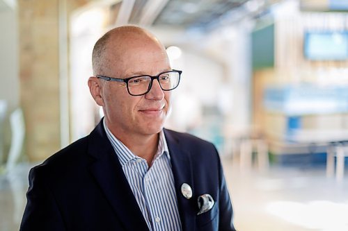 MIKE DEAL / FREE PRESS
Winnipeg Mayor Scott Gillingham during the launch of the BIZ&#x2019;s new marketing campaign at The Forks Wednesday morning. 
Reporter: Gabrielle Piche 
240925 - Wednesday, September 25, 2024.