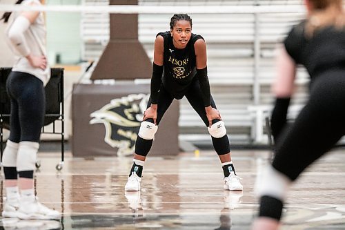 MIKAELA MACKENZIE / FREE PRESS
	
Fifth-year left side Light Uchechukwu at U of M women&#x573; volleyball practice at on Wednesday, Sept. 25, 2024. 

For sports story.
Winnipeg Free Press 2024