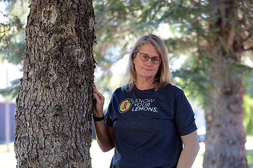 Ruth Bonneville / Free Press

Feature Silent Symptoms 

Portrait of Jennifer Borgfjord wearing her important message to women written on her t-shirt - Know you're Lemons.  Essentially it means that women should know their breast health and advocate  for themselves because the province is failing them in this area. 

Breast Cancer story about Jennifer Borgfjord and Heather Brister, two women with dense breasts that did not have their cancerous tumours identified during their routine mammograms because they did not show up.  Both women should&#x2019;ve been told they needed an ultrasound or an MRI due to the nature of their breast tissue being dense which could&#x2019;ve  avoided the tumours from growing undetected. 

Heather was 44 when she found a 2cm lump during a self-breast exam. She had a mammogram, was told she was fine, and sent back home. 7 months later that lump was 10cm. She has had to have a mastectomy and the risk of the cancer spreading.  She has been told to basically live a full life as much as she can.

Similar story with Jennifer except that her tumour was removed, and she is considered to be in a stable condition. She must take  a bunch of meds daily.

The story is about how the MB health system has failed these women and how other women in the province should advocate  for themselves. Additionally in the province women are not allowed to self-refer for mammograms.

Story by AV Kitching 

Sept 25th,  2024