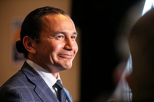 MIKAELA MACKENZIE / WINNIPEG FREE PRESS

Premier Wab Kinew defends the NDP caucus&#x573; decision to oust MLA Mark Wasyliw at the Manitoba Legislative Building on Tuesday, Sept. 17, 2024.

For Carol story.
Winnipeg Free Press 2024