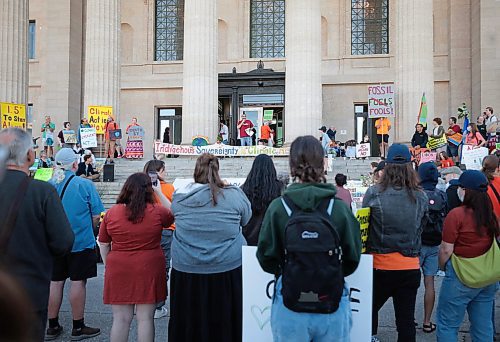 Ruth Bonneville / Free Press

standup - climate rally at Leg

People gather at the front of the Legislative Building over the lunch hour on  for climate rally Friday. 

 5 years after the global climate strike which saw 10,000+ people taking to Winnipeg streets to call for action, Manitobans will gather at the Legislature to connect with others who are concerned about climate change and call on our provincial government to support good, green jobs amidst a transition away from fossil fuels.



Sept 27th,  2024