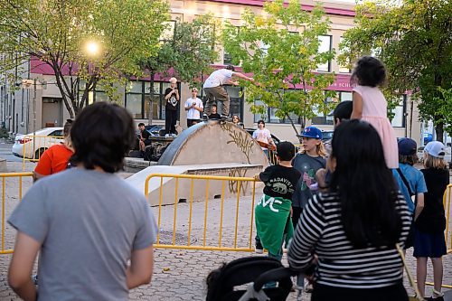 Mike Sudoma/Free Press
Jared Arnason boardslides an obstacle during Sk8 Skates Cube Bash event one of the first events to kick off the night
Sept 28, 2024
