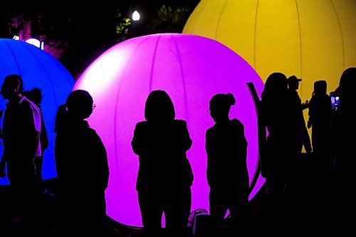 Mike Sudoma/Free Press
moonGARDEN by artist Anna Pinto Diallo takes over the Cube in the Exchange District with its giant coloured balls and soundscapes.
Sept 28, 2024
