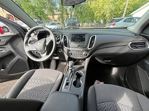 The interior of a 2024 black Chevrolet Equinox that was purchased by the Wheat City Lions Club and donated to the CNIB and its sister organization, Vision Loss Rehabilitation Canada. The club has been donating new vehicles to the non-profits for about 50 years. (Michele McDougall/The Brandon Sun)