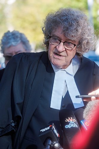 MIKE DEAL / FREE PRESS
James Lockyer, lead counsel for Innocence Canada, speaks to the media after Clarence Woodhouse was acquitted and declared innocent of the killing that took place in Winnipeg in 1973.
Reporter: Katrina Clarke
241003 - Thursday, October 03, 2024.