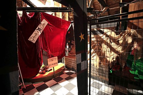 Ruth Bonneville / Free Press

BIZ -  Six Pines Haunted Attractions

Photo of one of their many haunted rooms in their haunted houses. 

Thevenot family,  James and Judy Thevenot, the owner-operators, and their son, Thomas Thevenot, prep site for opening Thursday. 

Subject: Six Pines Haunted Attractions is a 26-year-old haunted house attraction near Stonewall. The attraction receives hundreds of visitors every October who walk through three different haunted houses on the property, which change themes annually.

Story by. Aaron

Oct 3rd , 2023
