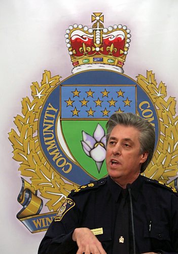 MIKE DEAL / WINNIPEG FREE PRESS 080104 Winnipeg police Chief Keith McCaskill has ordered his troops to go back into the North End to attack ongoing violence likely connected to the drug trade and street gangs.