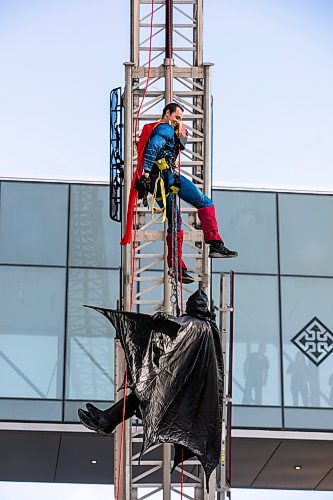 MIKAELA MACKENZIE / FREE PRESS
	
The third annual Suspended Superheroes event at HSC Children&#x2019;s Hospital on Friday, Oct. 4, 2024.

For Malak story.
Winnipeg Free Press 2024