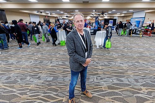 MIKE DEAL / FREE PRESS
Denis Cloutier Executive Director of Automotive Trades Association (ATA) of Manitoba during their second annual High School Career Day being held at CanadInns Polo Park on Friday.
Reporter: Aaron Epp
241004 - Friday, October 04, 2024.