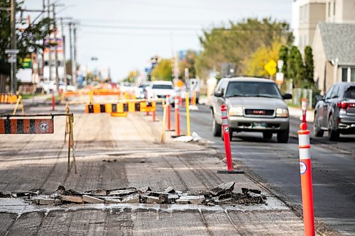 MIKAELA MACKENZIE / FREE PRESS
	
Construction on Ellice Avenue near Valour Road on Friday, Oct. 4, 2024.

For Joyanne story.
Winnipeg Free Press 2024