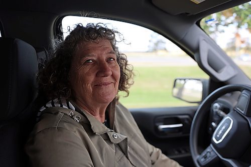 Barbara McNish, executive director of Samaritan House Ministries, said she came to the fundraising drive in person to thank donors for providing items. She tells the Sun that the need for food has been increasing in recent years in Brandon. (Connor McDowell/Brandon Sun)