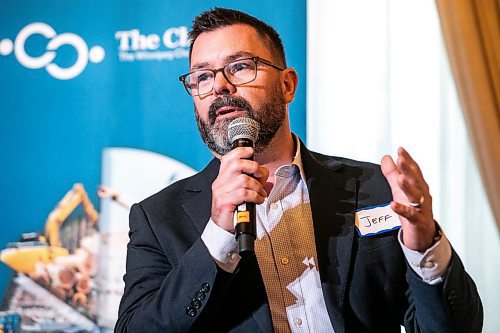 MIKAELA MACKENZIE / FREE PRESS
	
Jeff Gaulin, head of corporate affairs at Vale Base Metals, speaks during a panel discussion on natural resources on Monday, Oct. 7, 2024.

For Aaron Epp story.
Winnipeg Free Press 2024