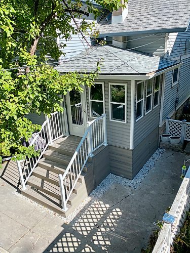 Marc LaBossiere / Free Press
A cottage roof ties-in the multiple rooflines of the existing house.