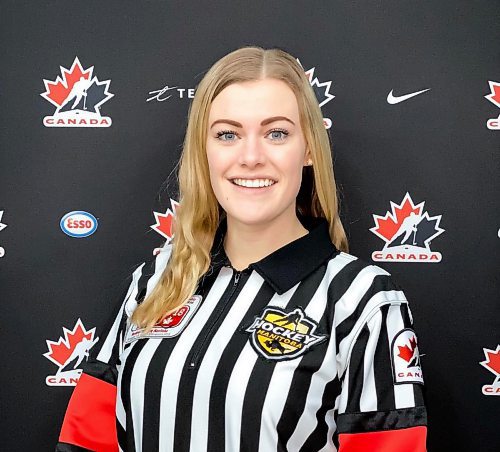 HOCKEY MANTIOBA
Amy Martin, Manitoba&#x2019;s most accomplished female hockey official for Mike Sawatzky 49.8 story on female sports officials. Winnipeg Free Press