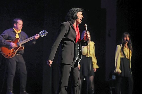 08102024
Tribute artist Jaedyn Pilon and the Flashback Band perform Elvis - The Vegas Years for a crowd at the Western Manitoba Centennial Auditorium on Tuesday evening.
(Tim Smith/The Brandon Sun)