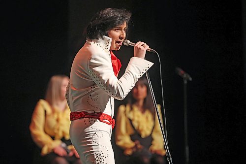 08102024
Tribute artist Jaedyn Pilon and the Flashback Band perform Elvis - The Vegas Years for a crowd at the Western Manitoba Centennial Auditorium on Tuesday evening.
(Tim Smith/The Brandon Sun)