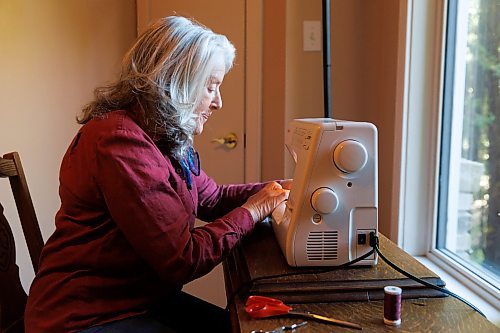 MIKE DEAL / FREE PRESS
Kelly Bekeris, Milliner, at her sewing machine.
When Kelly Bekeris retired from teaching, she found herself with plenty of time on her hands. Already an accomplished seamstress, she started making mittens, from merino wool which she sourced from vintage jumpers. Deciding to challenge herself even further, the 72-year-old ventured into millinery. She&#x2019;s yet-to-regret that decision and has made around 300 hats since she started in 2019. 
Reporter: AV Kitching
241009 - Wednesday, October 09, 2024.