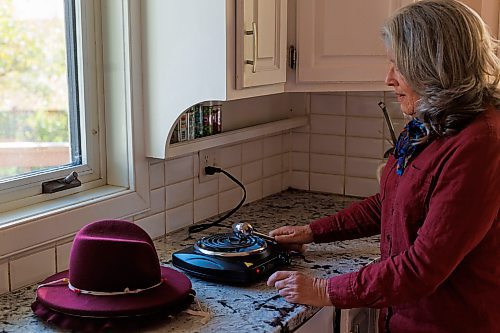 MIKE DEAL / FREE PRESS
Kelly Bekeris, Milliner, warms up her egg iron that is used to shape and smooth felt into hollow areas on a fedora.
When Kelly Bekeris retired from teaching, she found herself with plenty of time on her hands. Already an accomplished seamstress, she started making mittens, from merino wool which she sourced from vintage jumpers. Deciding to challenge herself even further, the 72-year-old ventured into millinery. She&#x2019;s yet-to-regret that decision and has made around 300 hats since she started in 2019. 
Reporter: AV Kitching
241009 - Wednesday, October 09, 2024.