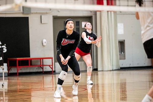 MIKAELA MACKENZIE / FREE PRESS
	
Wesmen women&#x573; volleyball player Jaya Dzikowicz during practice at the Duckworth Centre on Wednesday, Oct. 9, 2024.

For Mike Sawatzky story.
Winnipeg Free Press 2024