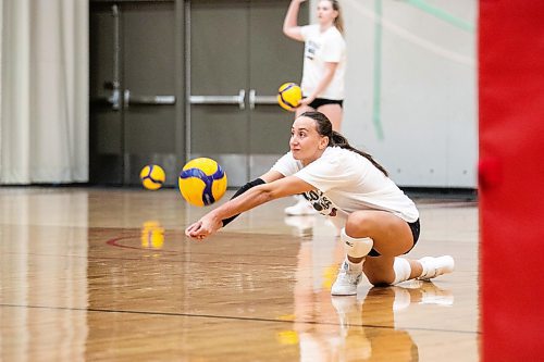 MIKAELA MACKENZIE / FREE PRESS
	
Wesmen women&#x573; volleyball player Selva Planincic during practice at the Duckworth Centre on Wednesday, Oct. 9, 2024.

For Mike Sawatzky story.
Winnipeg Free Press 2024